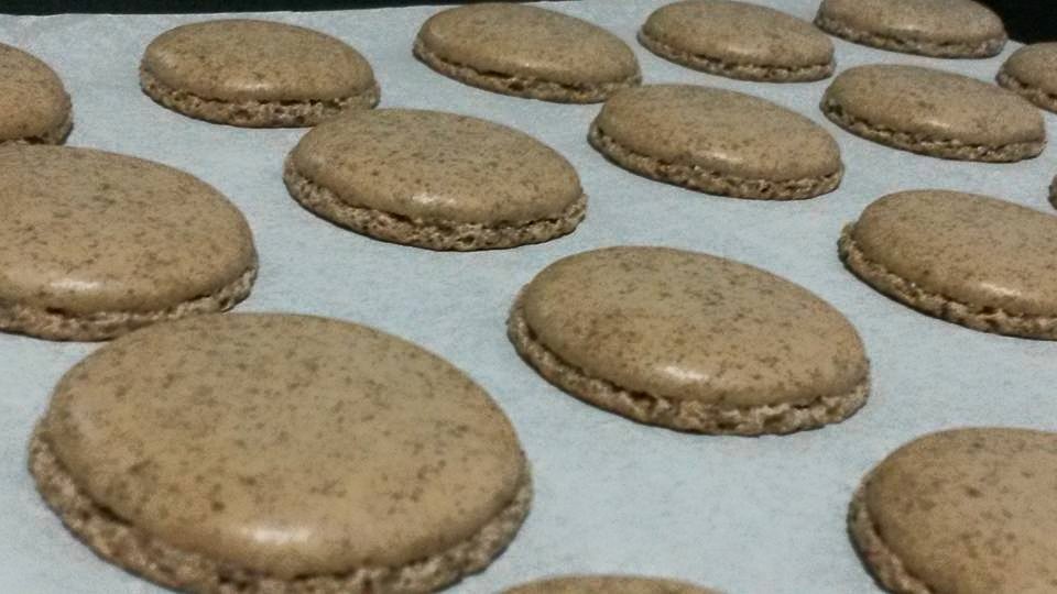 Cookies & Cream Macaron with Cookies & Cream buttercream filling