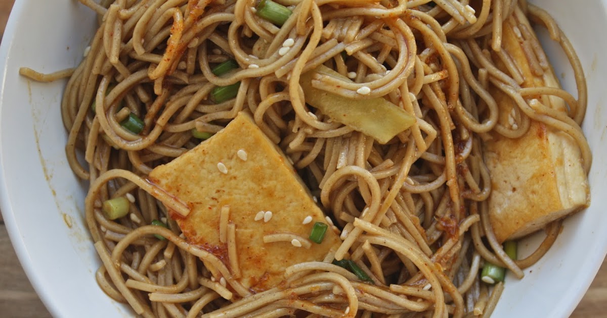 Sparrows & Spatulas Cold Soba Noodle Salad with GingerSesame Dressing
