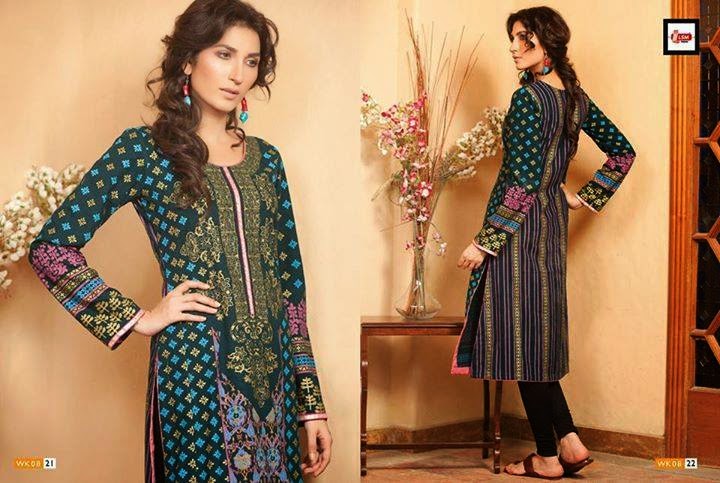 LSM+Girls ... For Girls, Winter Kurtis 2014-15, Kurti For Winter, Printed Kurtis