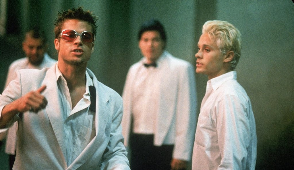 Dövüş Kulübü-Tyler Durden-Angel Face fight club brad pitt jared leto