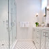 Black And White Penny Tile Bathrooms