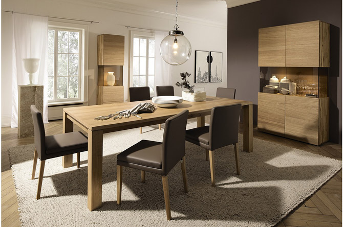 Latest Modern House Furniture Design Expandable Dining
