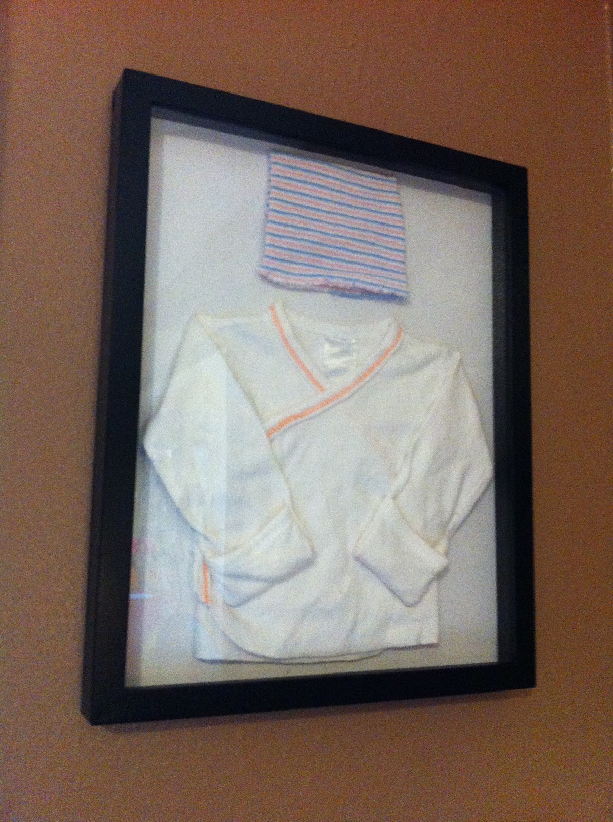 How To Display Baby Clothes Shadow Box Tutorial Domesticated Me