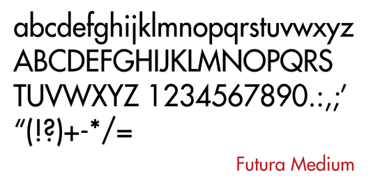 Futura Bt Light Font