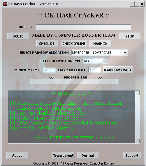 CK Hash Cracker | Juno_okyo's Blog