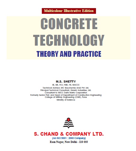 Concrete Technology Theory & Practice by M.S. Shetty - Engineering eBooks