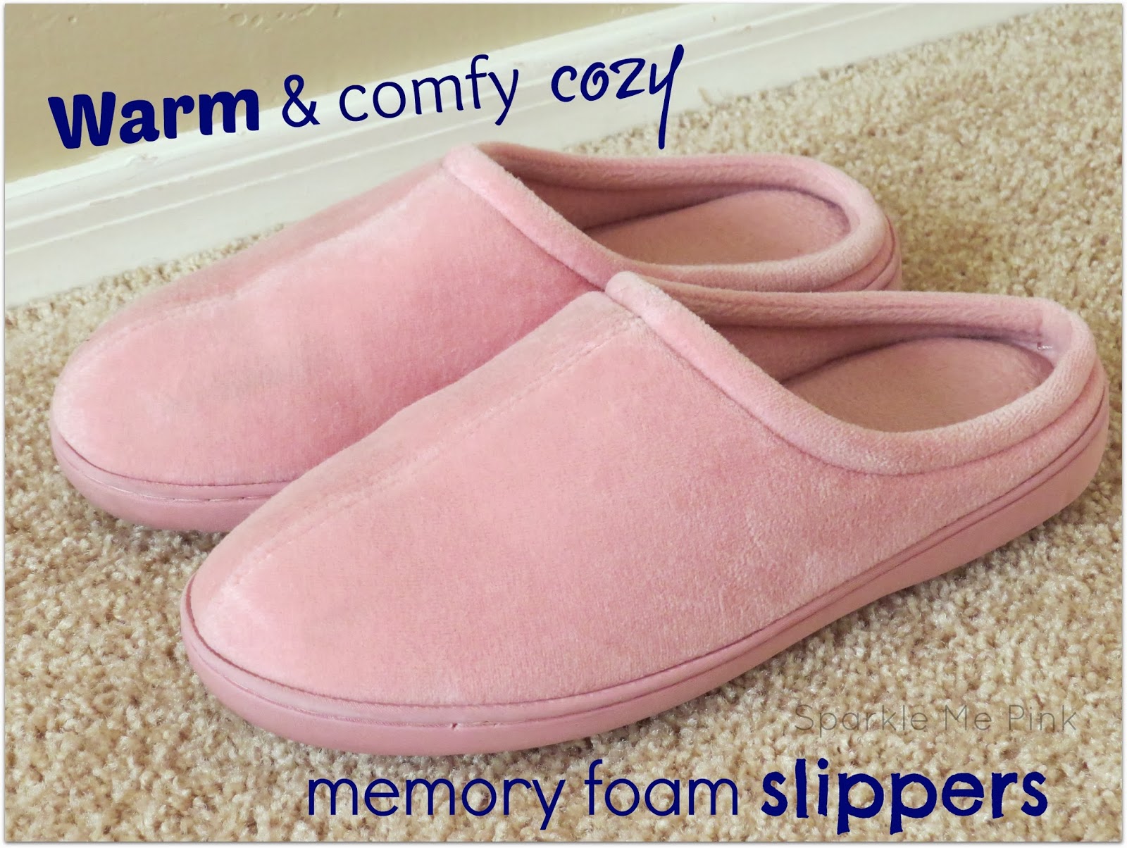 Sparkle Me Pink No More Cold Feet !! Nature’s Sleep Memory Foam Slipper REVIEW
