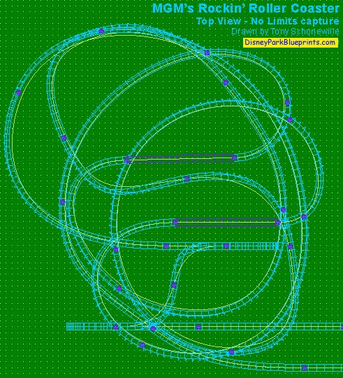 Disney Park Blueprints: Rockin' Roller Coaster - Disney Hollywood