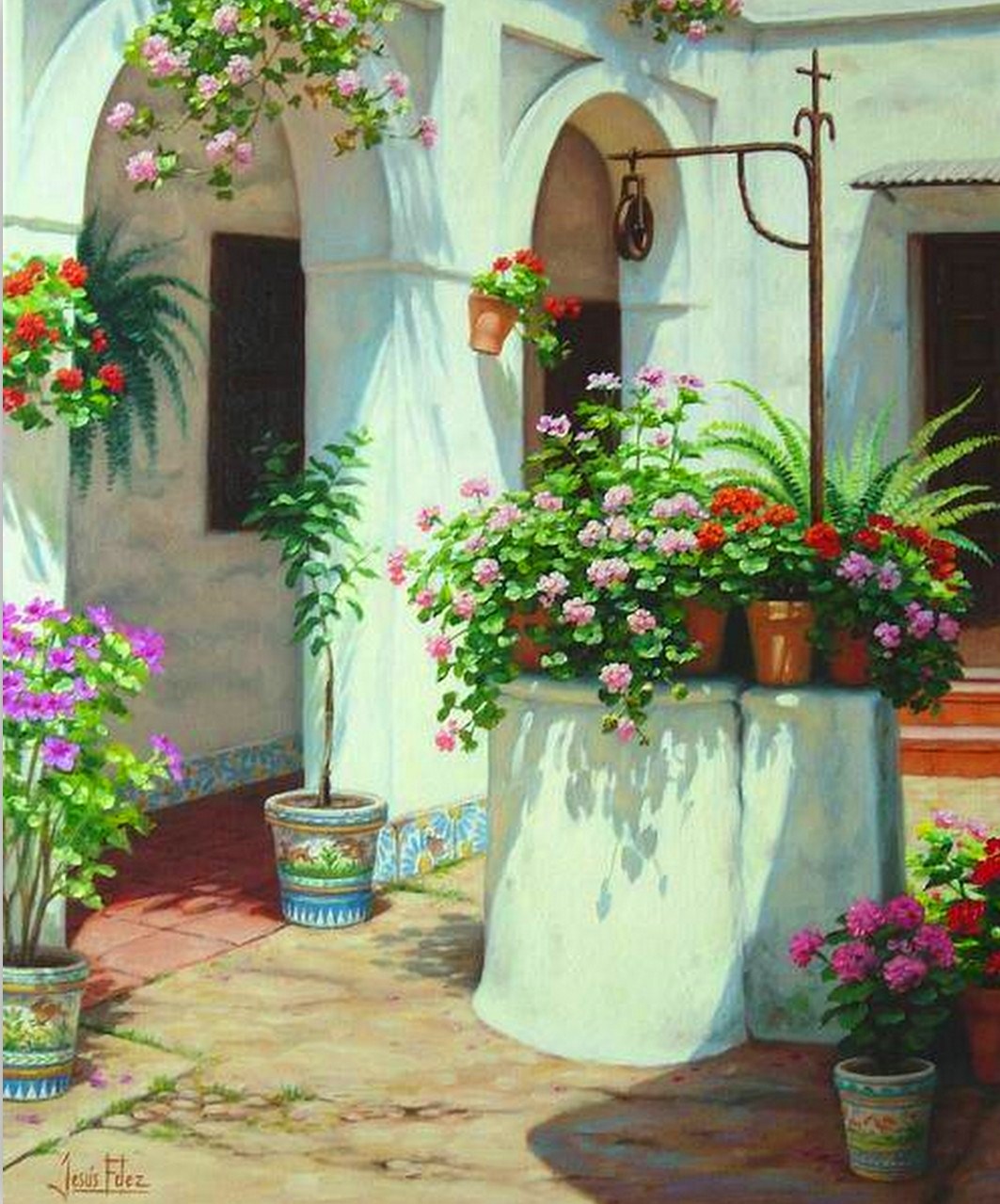 Pintura Moderna y Fotografía Artística PAISAJES CON FLORES