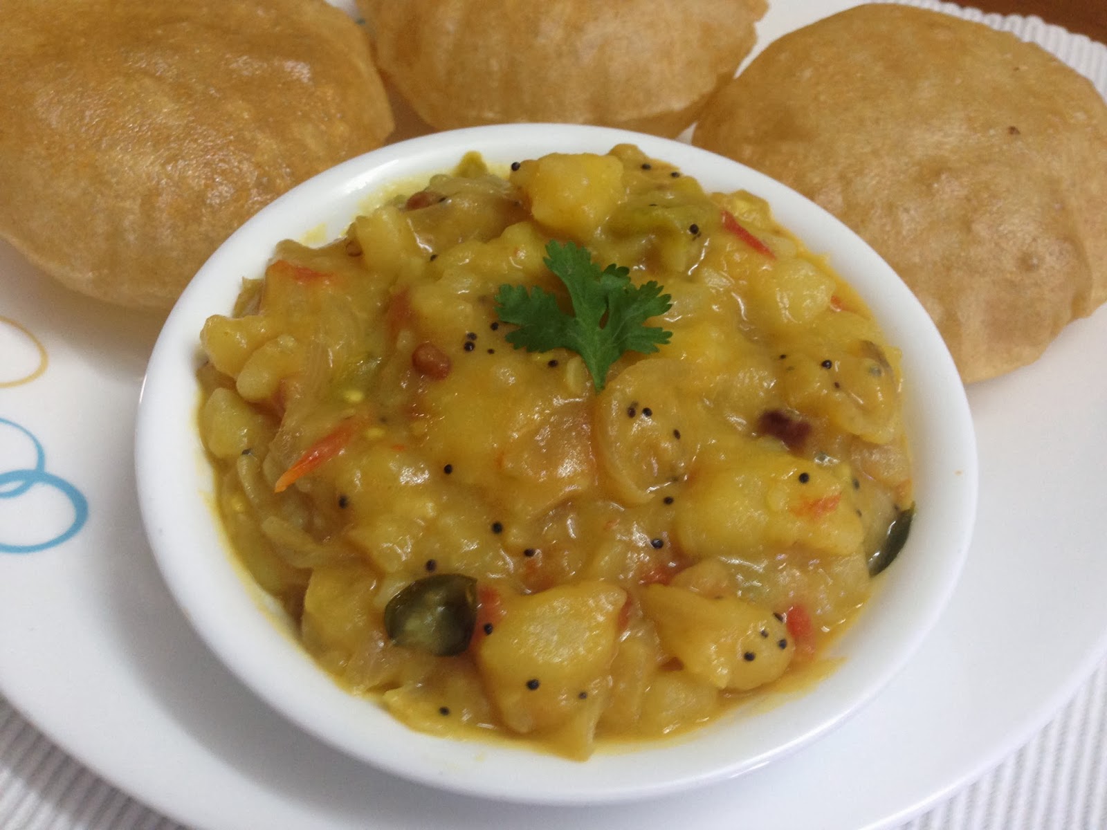 kumari' s kitchen ALOO ONION CURRY (FOR PURI'S)