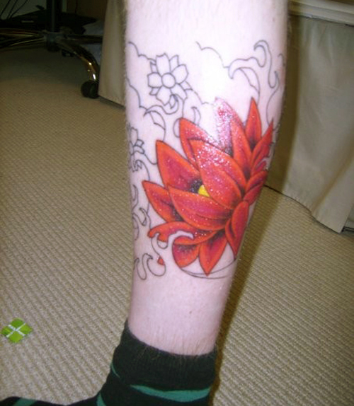 Japanese Tattoos Beautiful Red Flower Tattoos