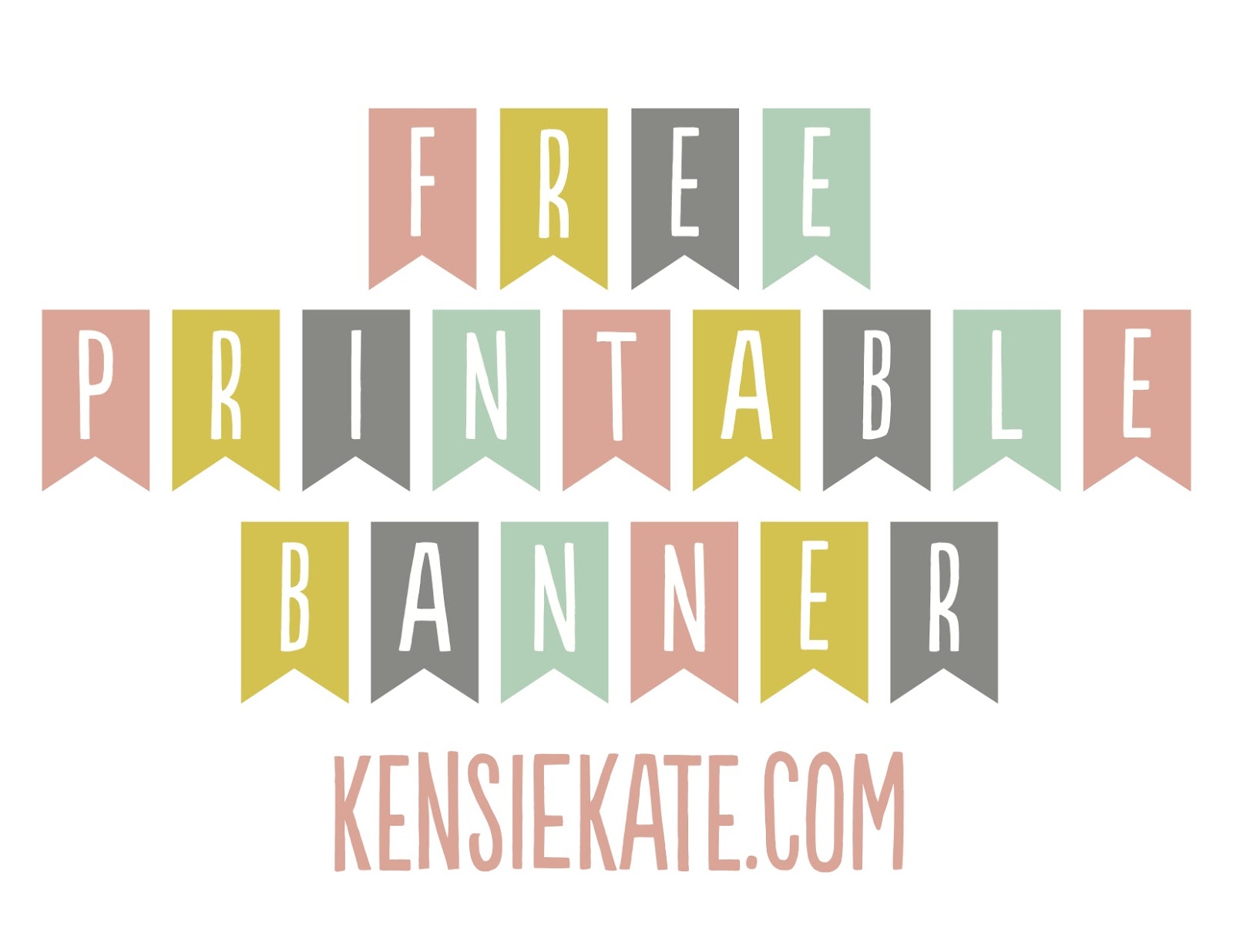 Kensie Kate Freebie Friday Printable Banner