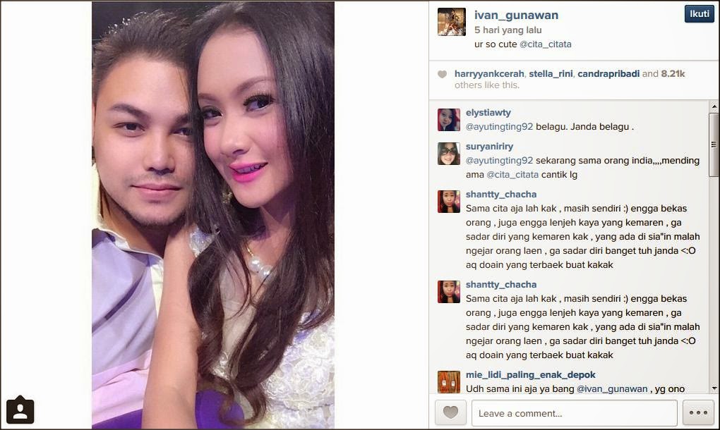 Cita Citata dan Ivan Gunawan Cita Citata dan Ivan Gunawan