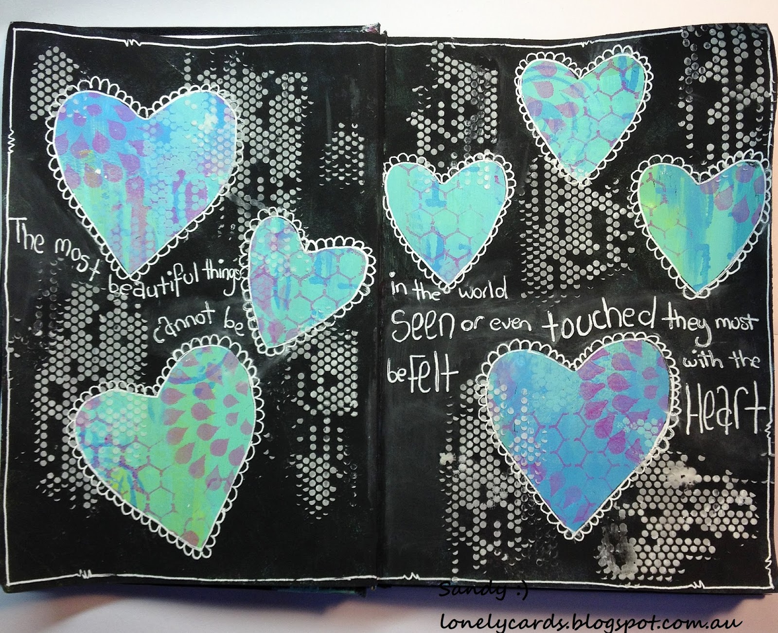 Lonely Cards Fun with some Art Journaling...