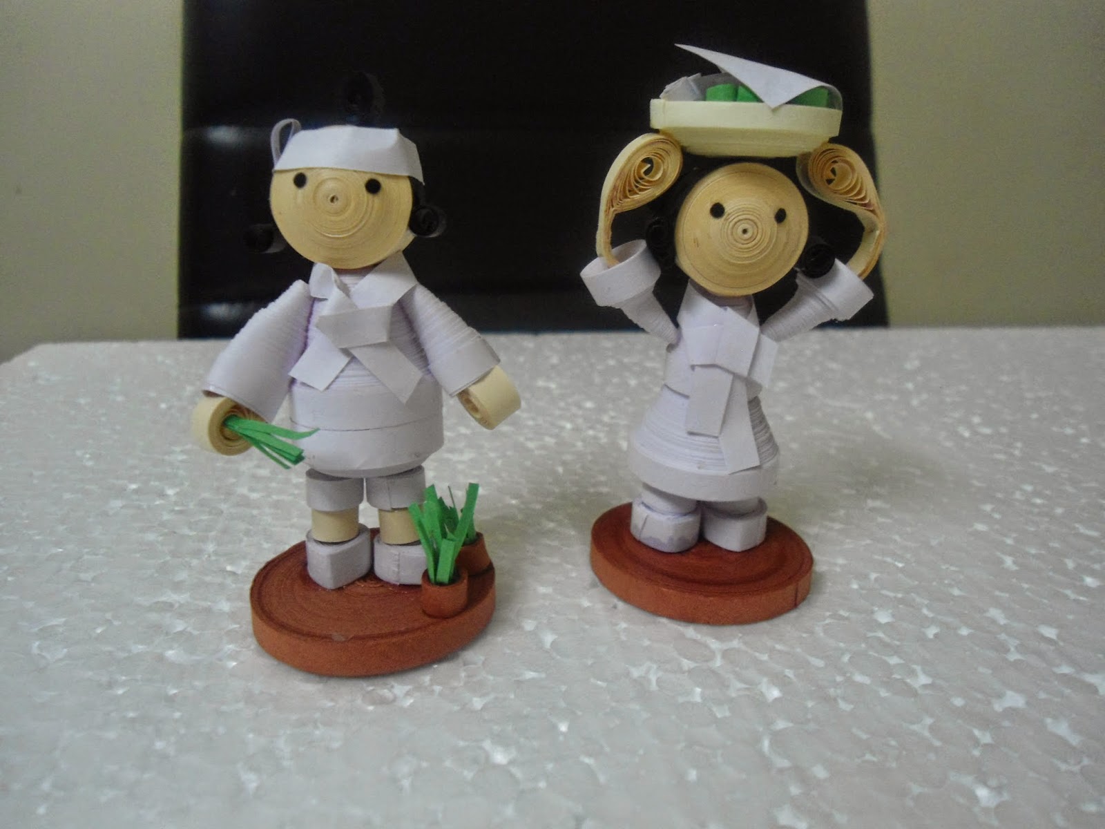 Paper craft and Quilling Paper quilled dolls