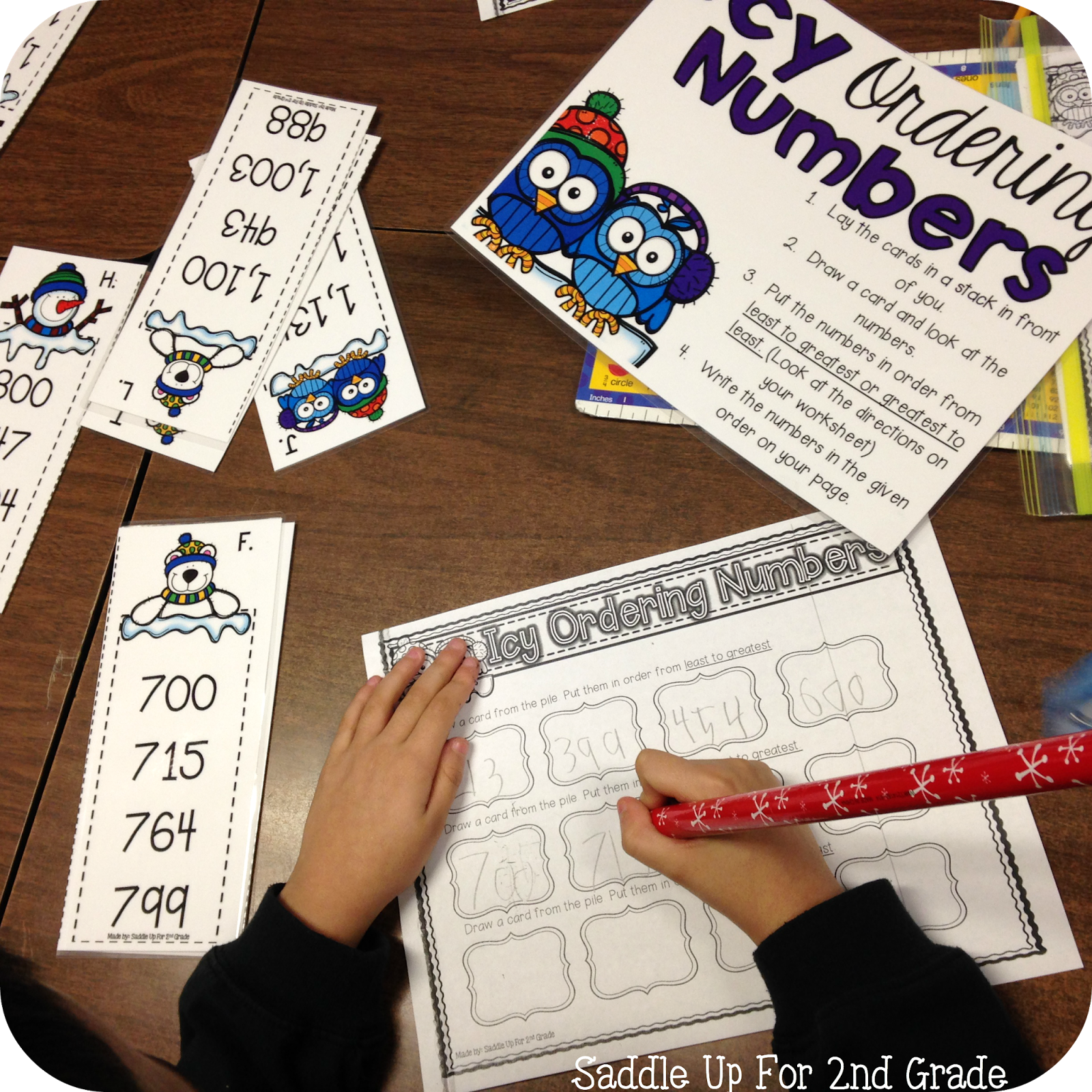 Warm and Cozy Math Stations Saddle up for Second Grade