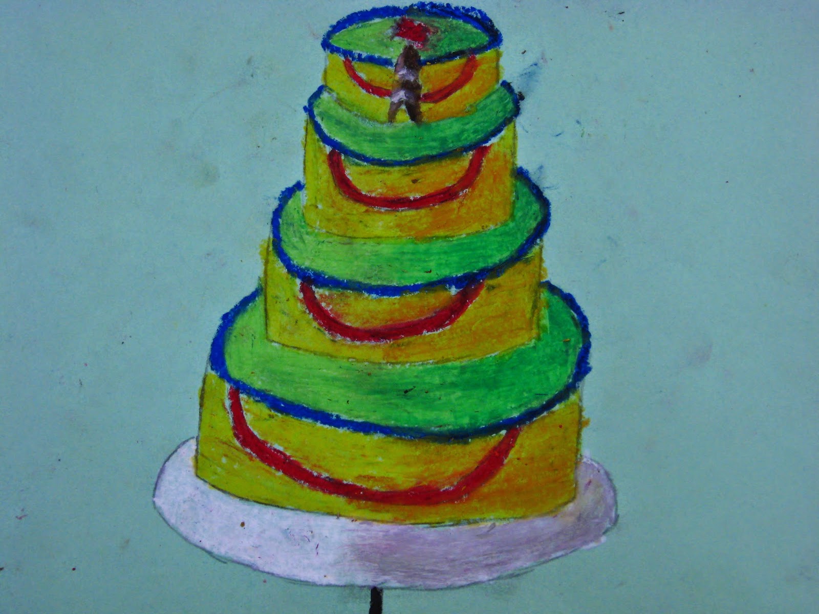 Miss Young's Art Room 4th Grade Oil Pastel Cakes