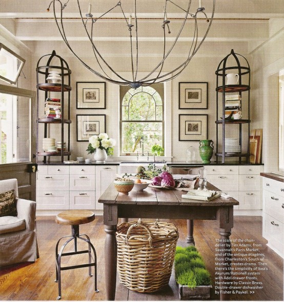 The Green Room Interiors Tanooga Tn Interior Decorator Designer Didn T We All Fall In Love With The Etageres On Counter Tops This Kitchen Note Large Scale Chandelier Over Rustic Table