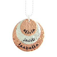 hand stamped necklace