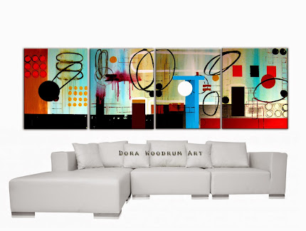 Abstract Painting "Good Times" by Dora Woodrum