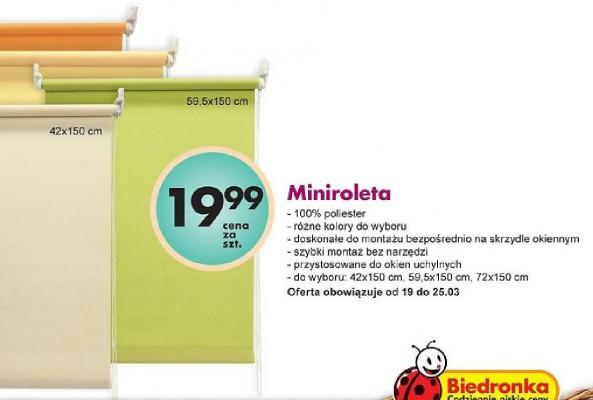 Rolety biedronka wymiary Rolety biedronka wymiary