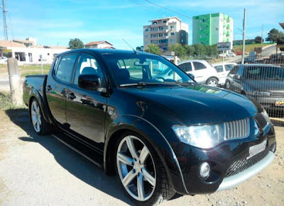 L200 Triton Rebaixada + Rodas 22"