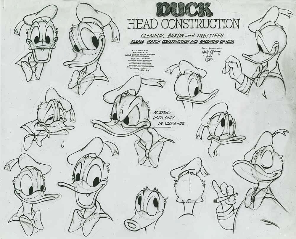 Cartoon Concept Design Disney Animation Model Sheets