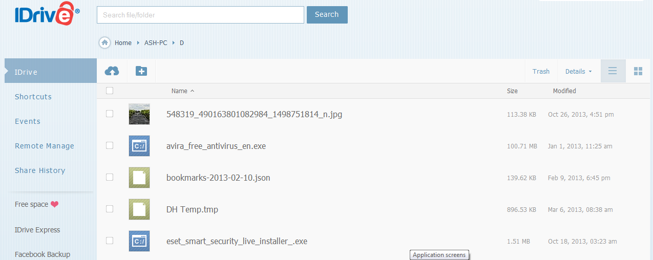 idrive remote pc login