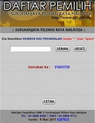 SEMAKAN DAFTAR PEMILIH