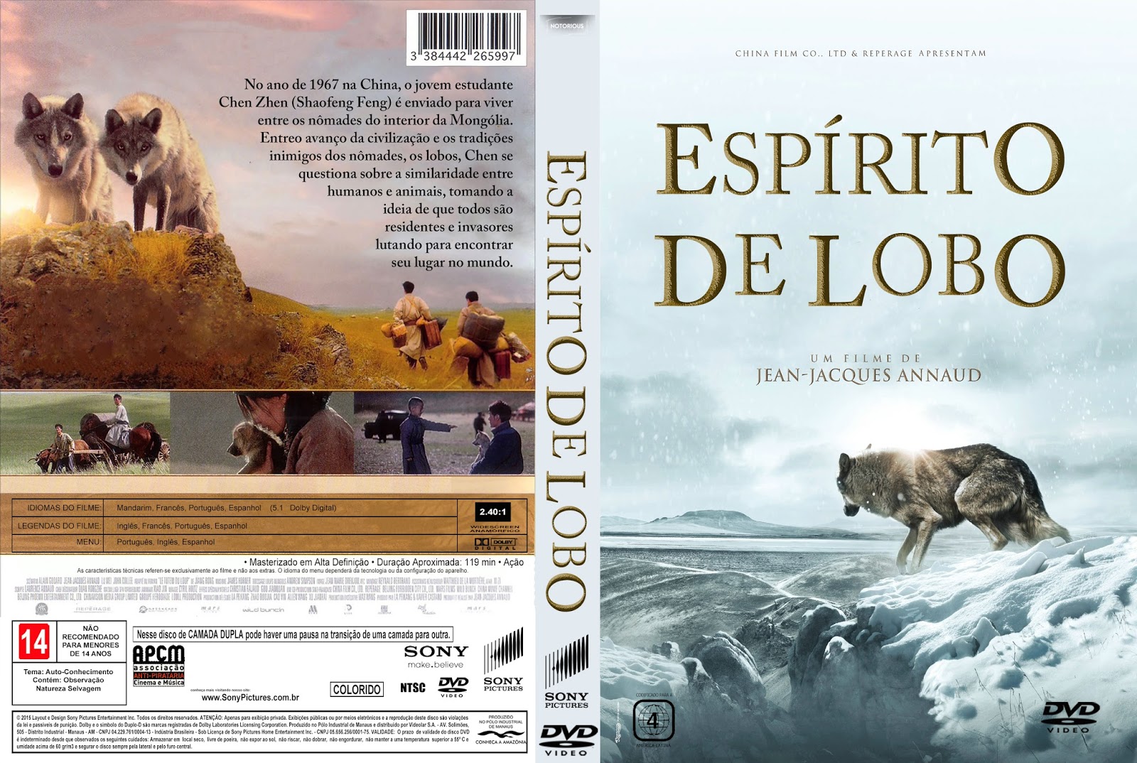 Espírito de Lobo Torrent - BluRay Rip 3D HSBS 1080p Dual Áudio 5.1 (2015)