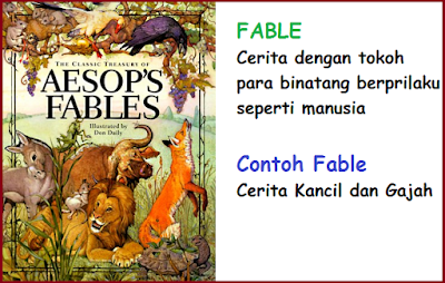 contoh narrative text fable AESOP