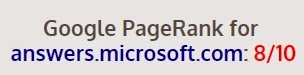 answers.microsoft.com PR Değeri answers.microsoft.com PR Değeri
