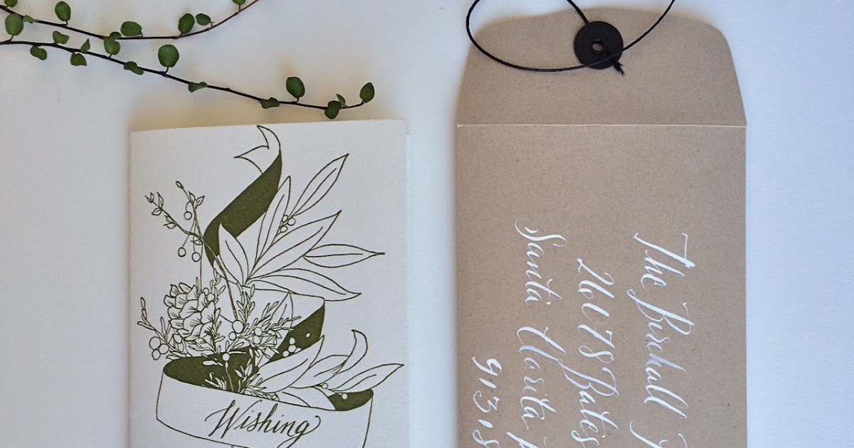 paper & ink letterpressed holiday cards