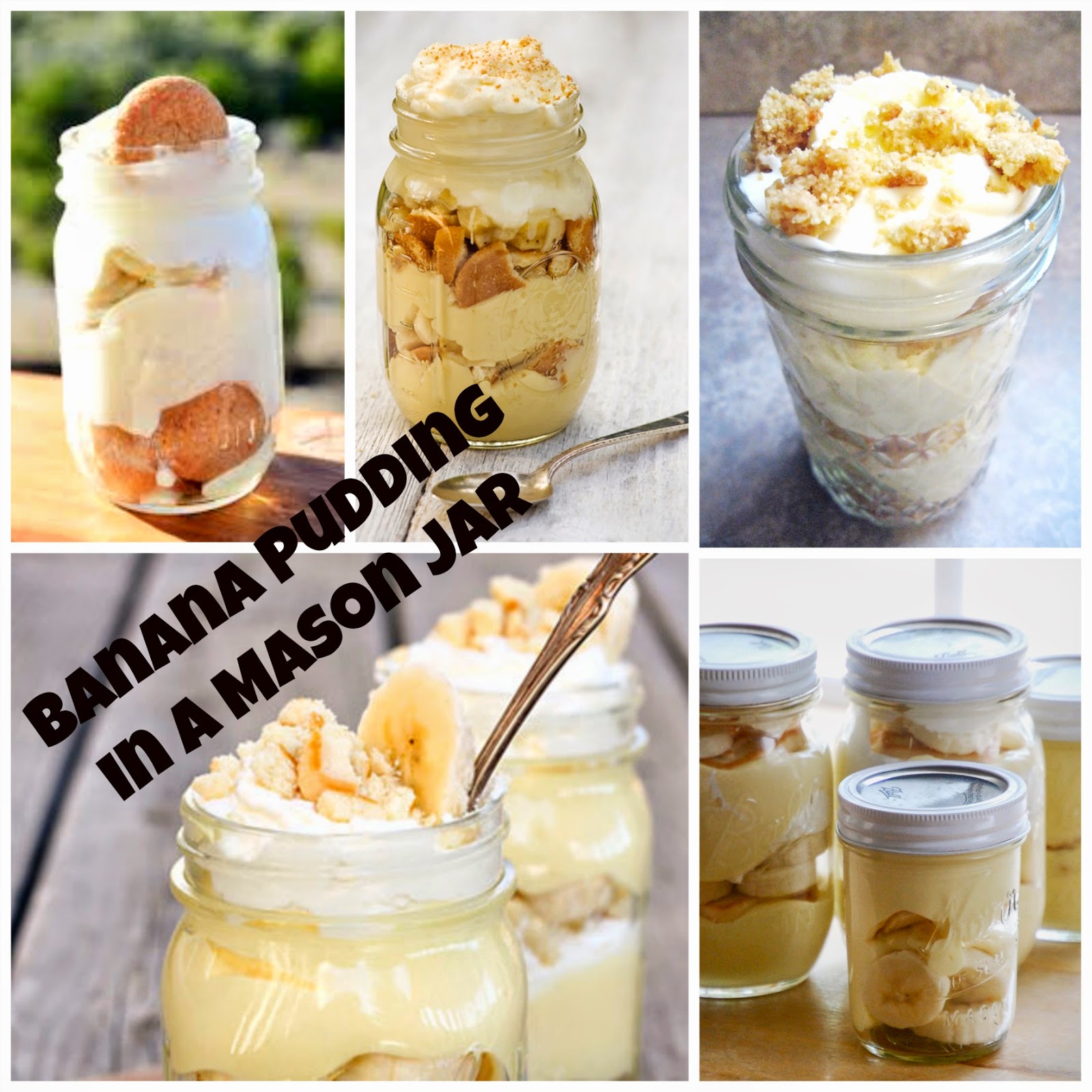 Beach Gypsies Banana Pudding in Mason Jars!!!!!