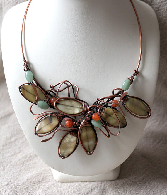 Copper Wire Work Jewelry By Wire Moon The Beading Gem's Journal