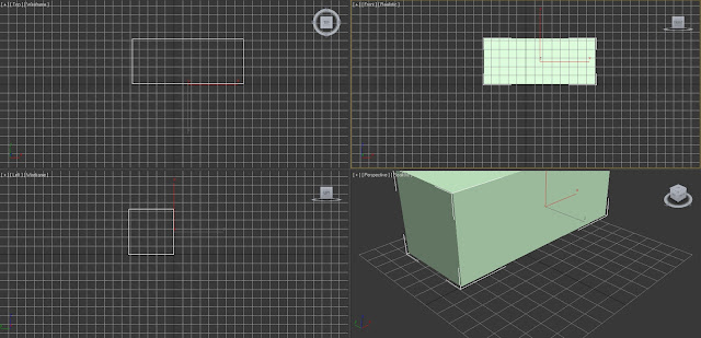 Caja creada en viewport perspective. Caja creada en viewport perspective.