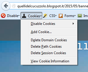 web-developer cookies