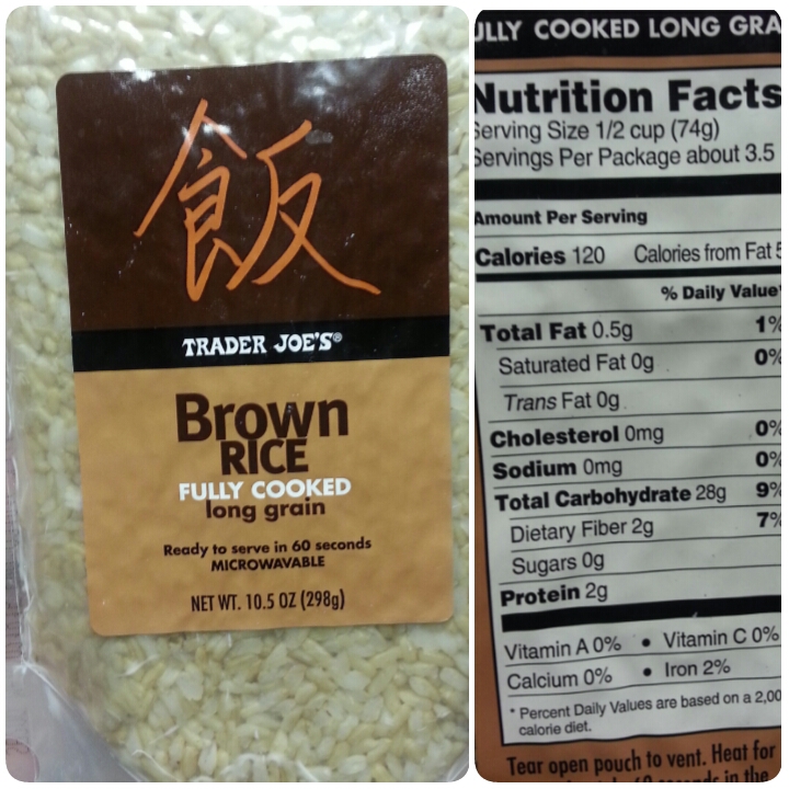 Shannon's Lightening the Load Trader Joe's Brown Rice Fully Cooked