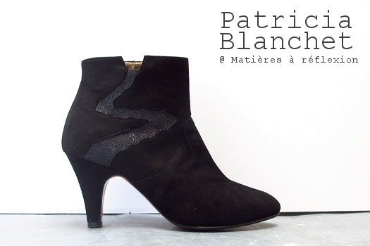 Low Boots Patricia Blanchet Deborah glitter noir