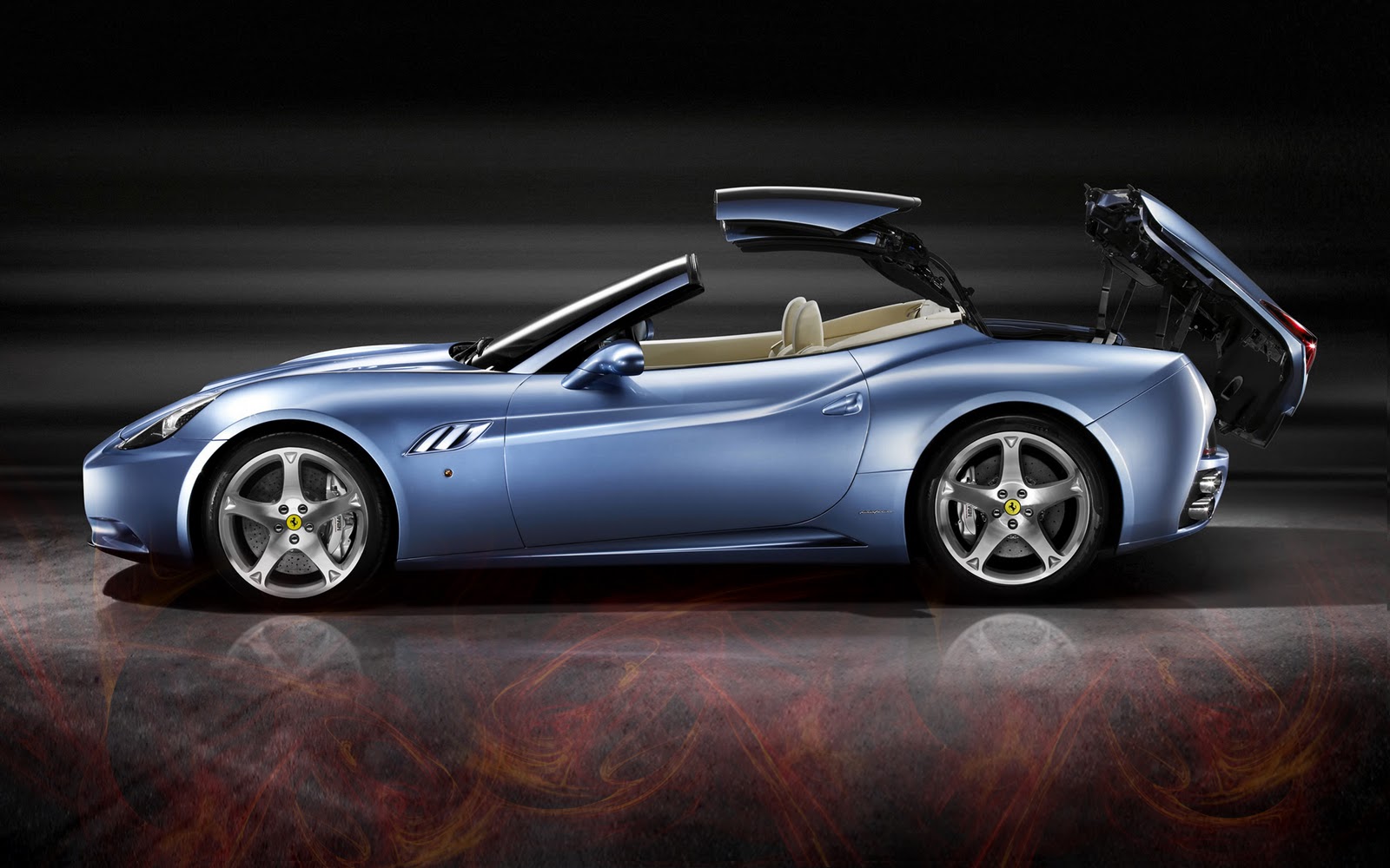 Cool Blue Ferrari California HD Wallpaper The Wallpaper Database
