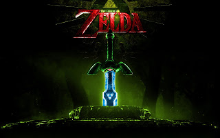 Zelda Triforce Sword In The Stone Gaming Quest Game HD Wallpaper