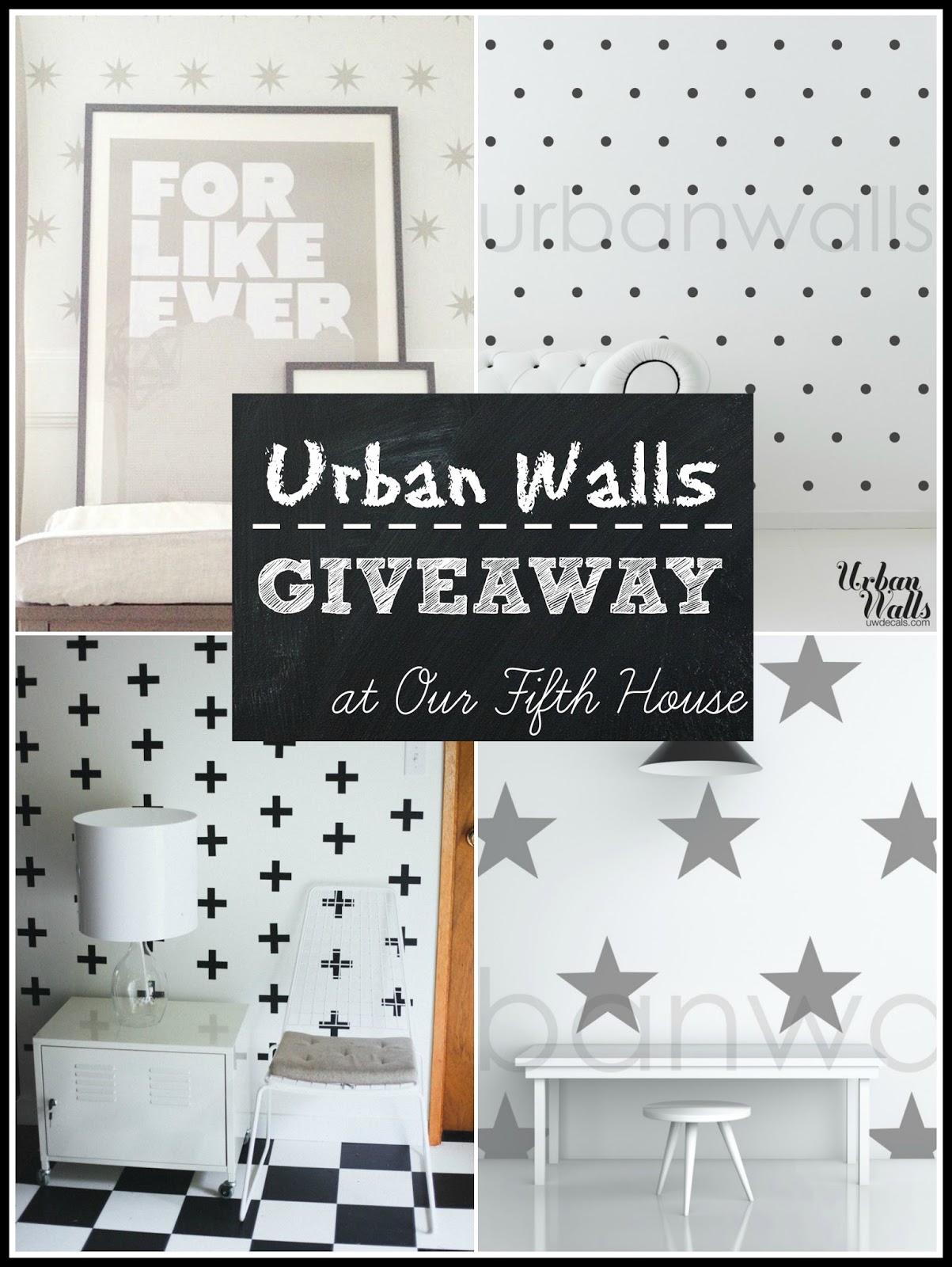Urban Walls Giveaway Decals in Design Our Fifth House