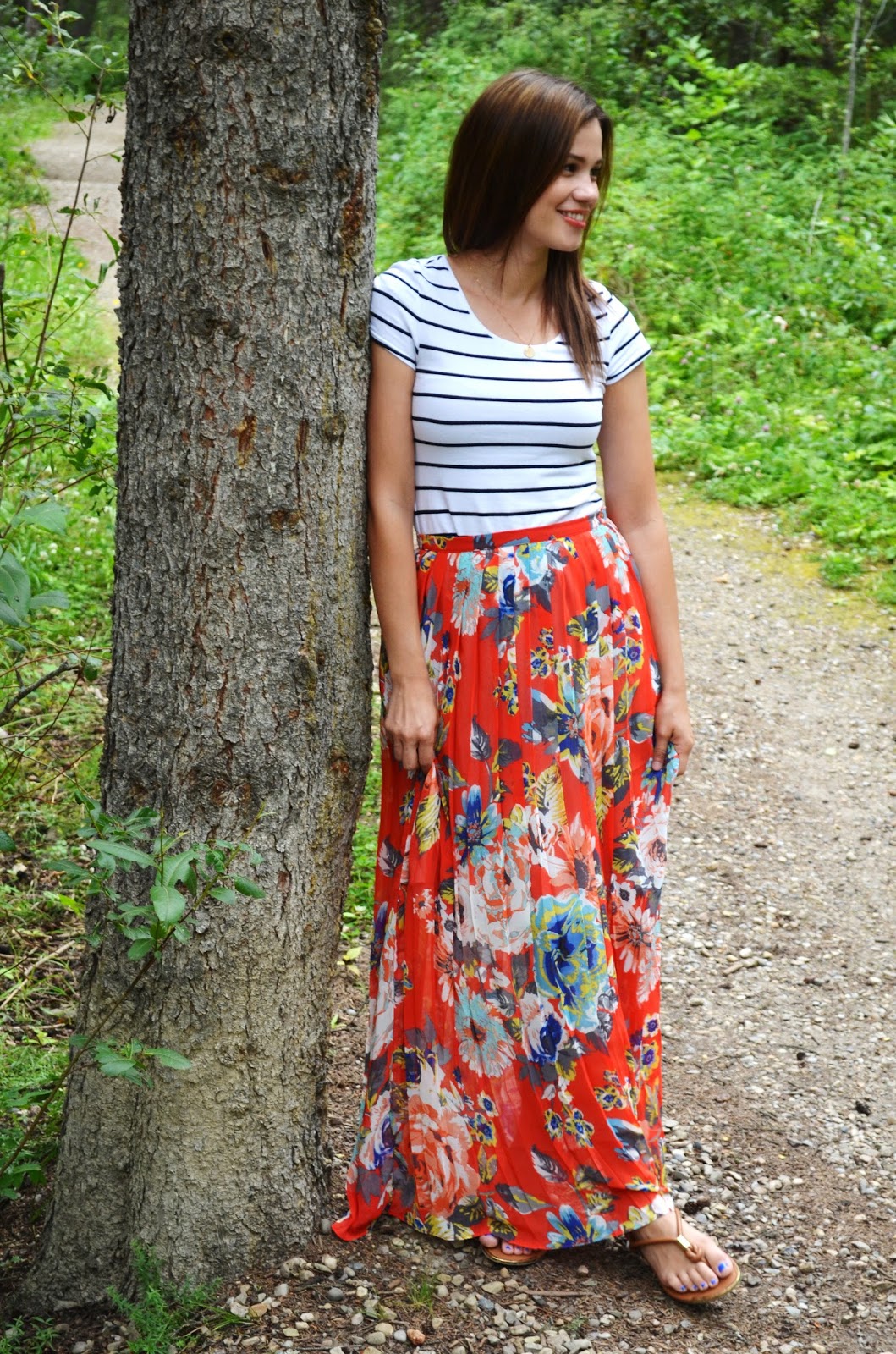 garden maxi skirt / bornlippy