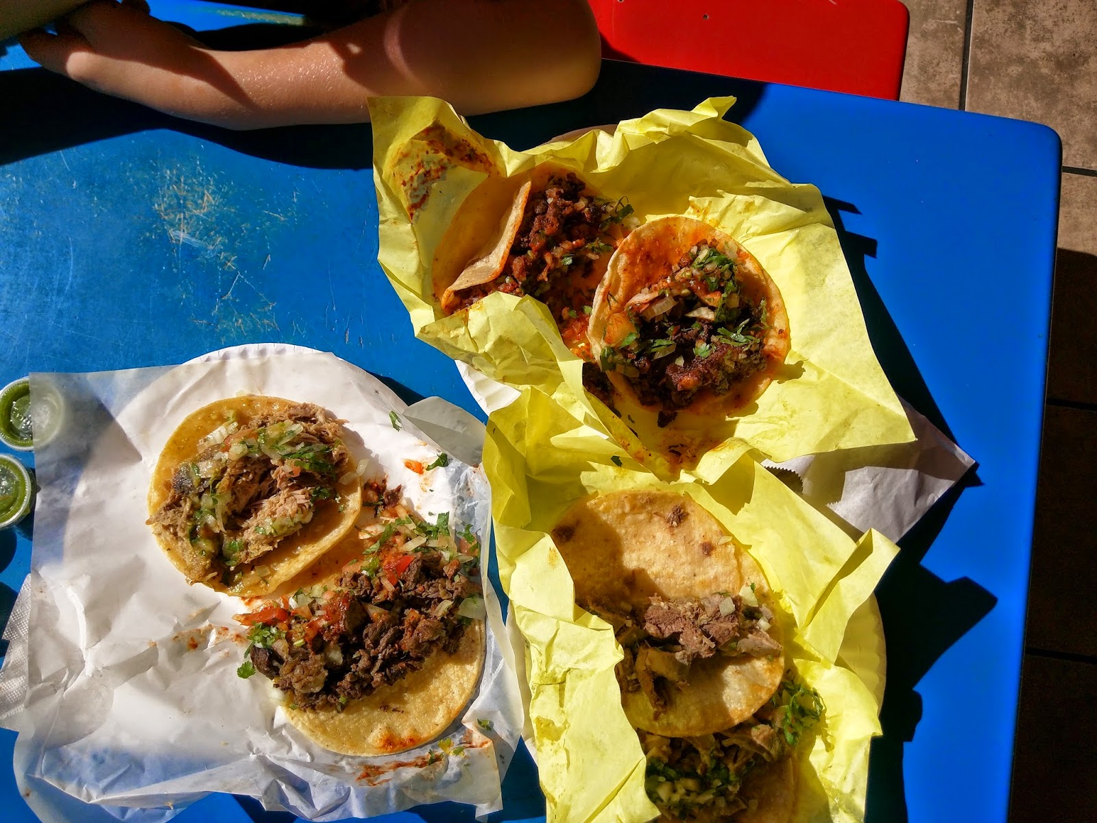 Order of the Taco El Indio Mexicano Restaurant, Northridge, CA