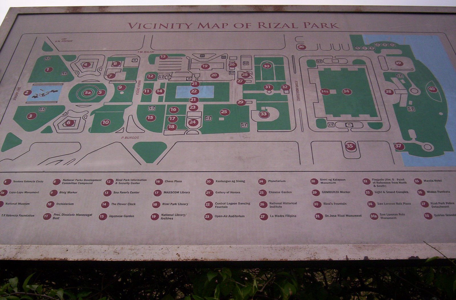 Map Going To Luneta Park