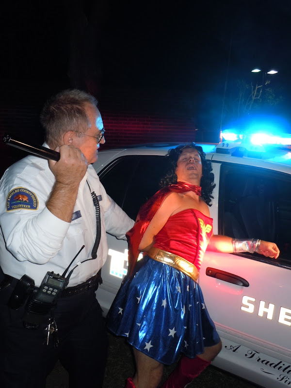 WEHO Halloween Wonder Woman busted by cops