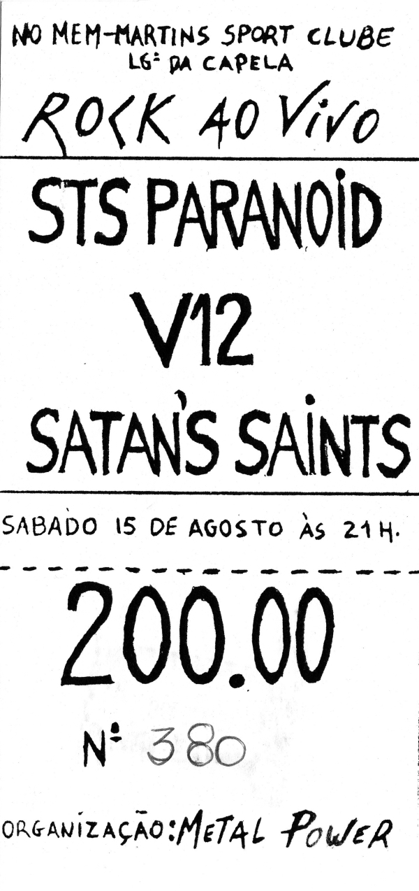 Portugal 80s Metal SATAN´S SAINTS