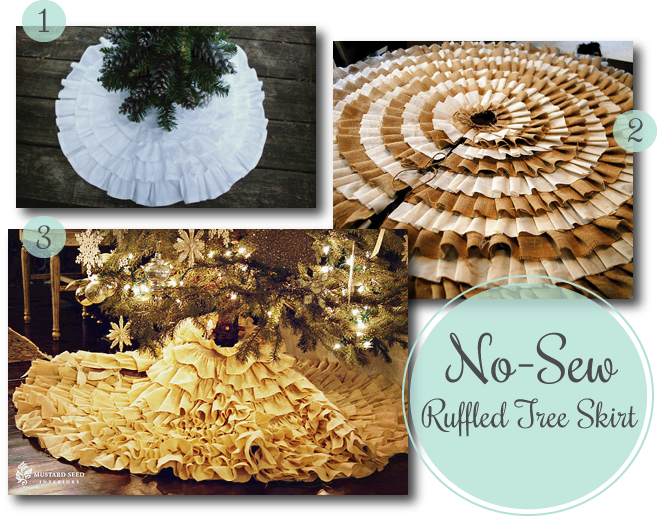 DIY NoSew Ruffled Tree Skirt Road Called Life