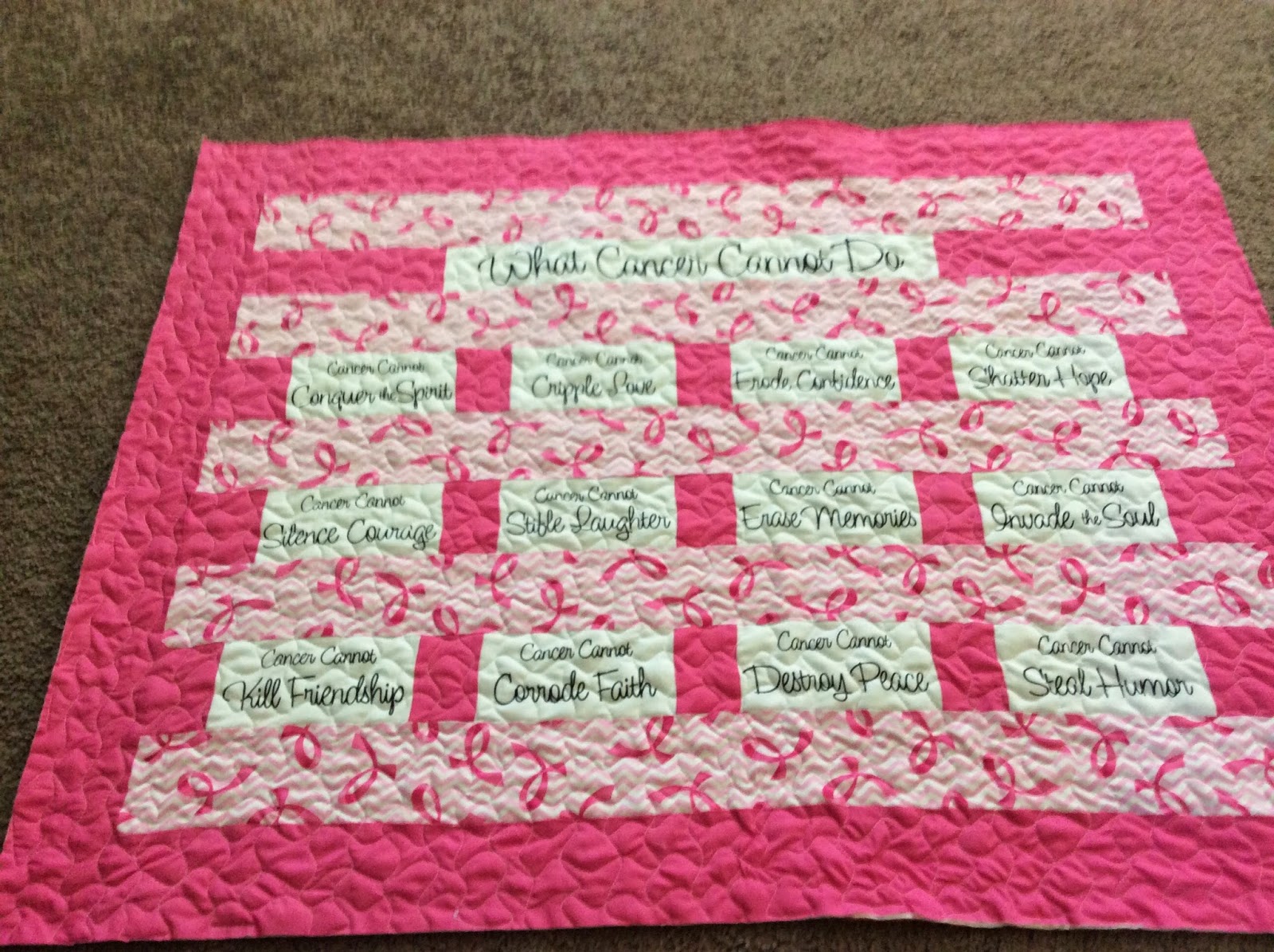 Quilting By Jeannie Cancer Awareness Quilts