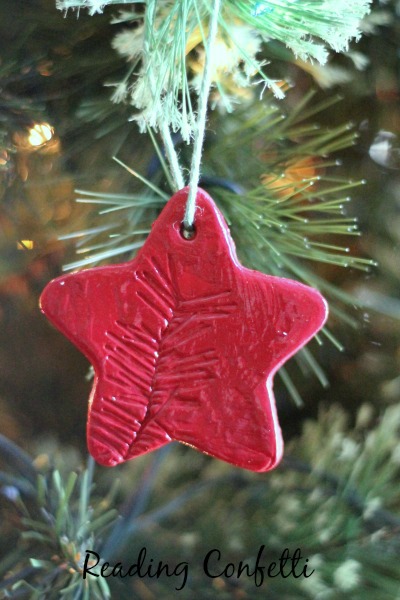 Stamped clay ornaments